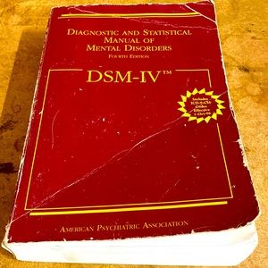 Diagnostic and Statistical Manual of Mental Disorders DSM-IV